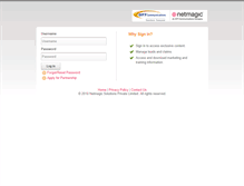 Tablet Screenshot of partnerportal.netmagicsolutions.com